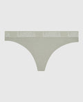 Smooth Thong Panty with Logo Band