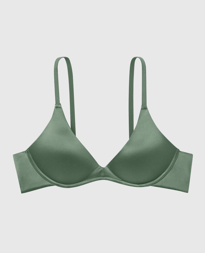 Smooth Wireless Light Lift Bra In Dark Forest