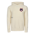 Bone Cotton Independence Day Hoodie - Front View, Wolf Patch Detail | Greyson Clothiers
