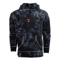Greyson Clothiers Spirit Wolf Tie-Dye Fireside Hoodie - Front View, MHF Chest Graphic | Greyson Clothiers