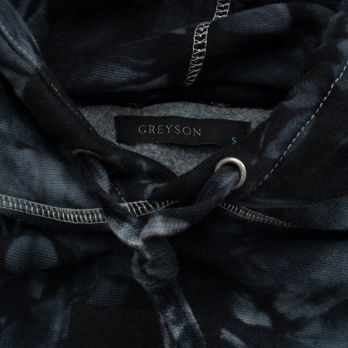 Greyson Clothiers Spirit Wolf Tie-Dye Fireside Hoodie - Interior Label & Drawstring Detail | Greyson Clothiers