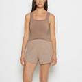 Square Neck Sleep Tank in Leafless Tree