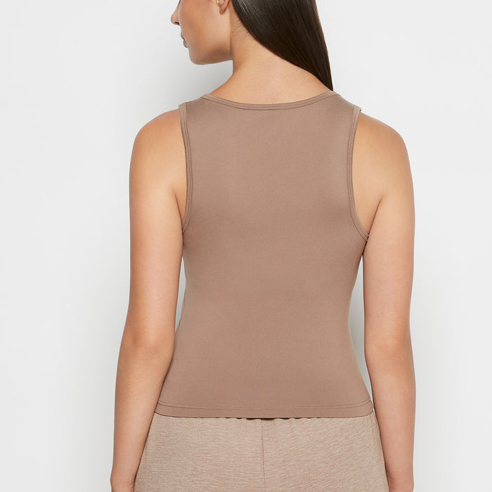 Square Neck Sleep Tank in Leafless Tree