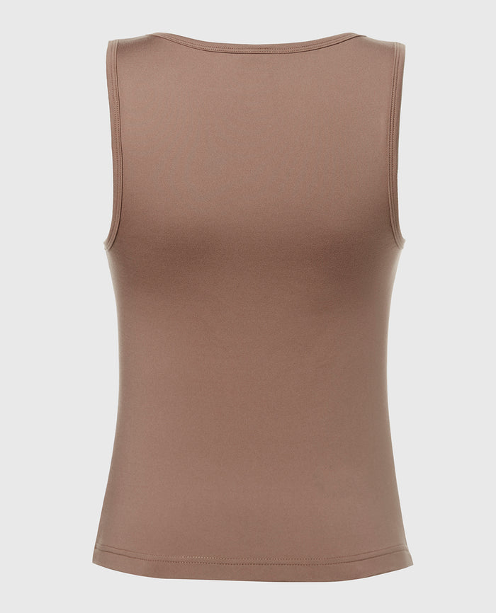Square Neck Sleep Tank in Leafless Tree