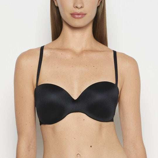 Strapless Lightly Lined Bra in Tuxedo Black
