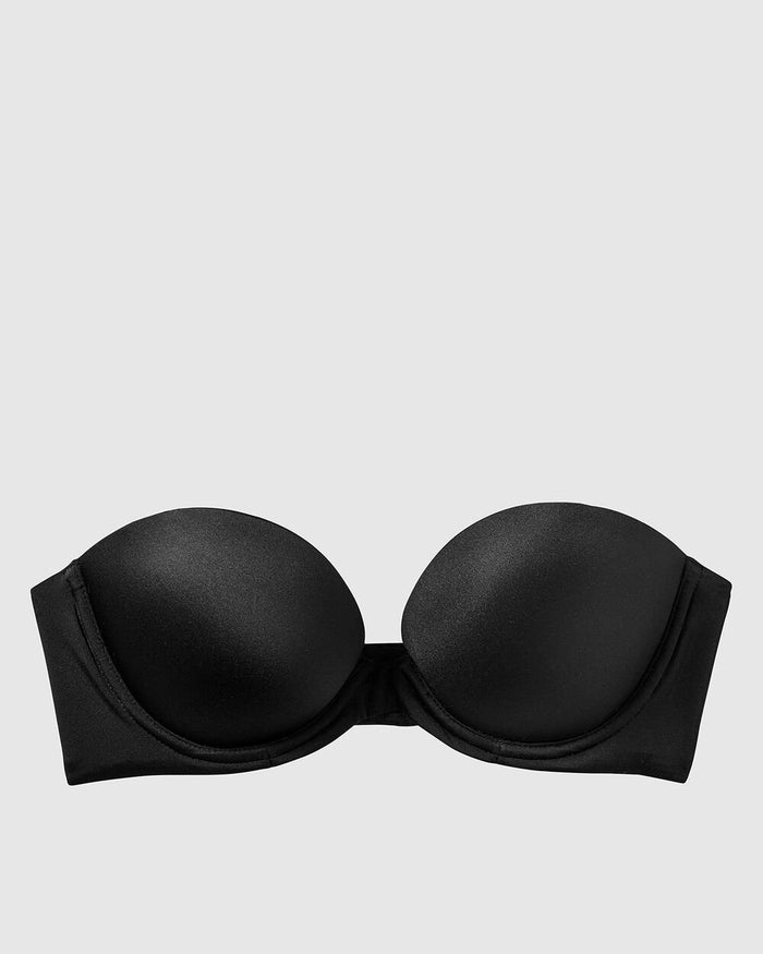 Strapless Push Up Bra in Black