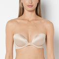 Strapless Push Up Bra in Rosetan