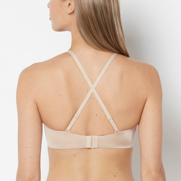 Strapless Push Up Bra in Rosetan