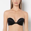 Strapless Push Up Bra in Tuxedo Black