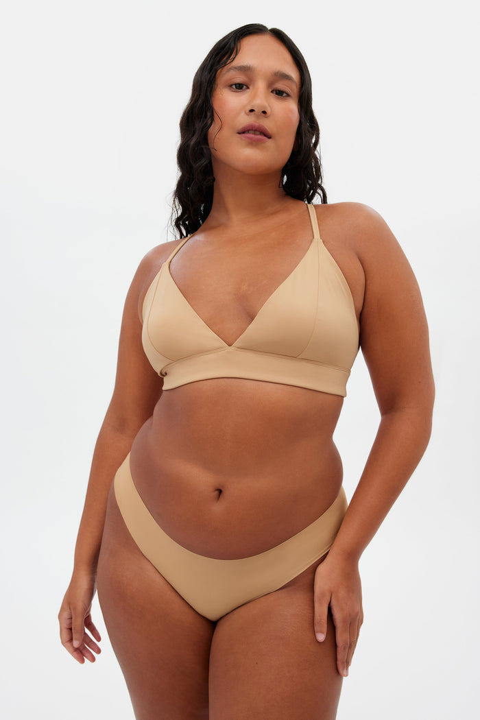 Suede Triangle Bralette