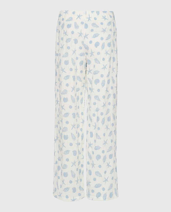 Textured Pajama Pants in She Sells Sea Shells