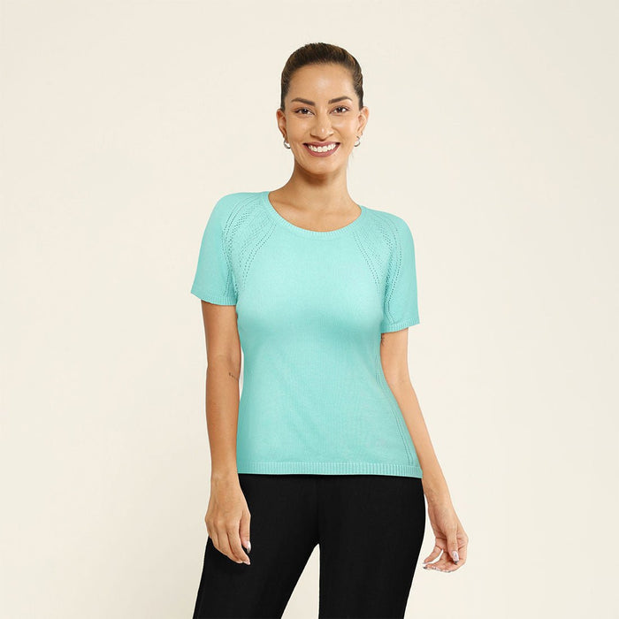 The Move All Day Pointelle Top - BlissClub