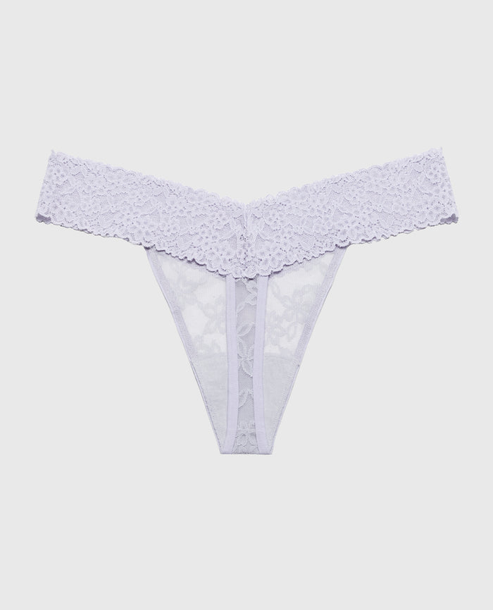 Thong Panty in Ultra Lace in Cosmic Sky
