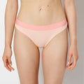 Thong Panty with Art Deco Logo in Pink