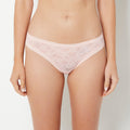Thong Ultra Lace Panty in Misty Rose