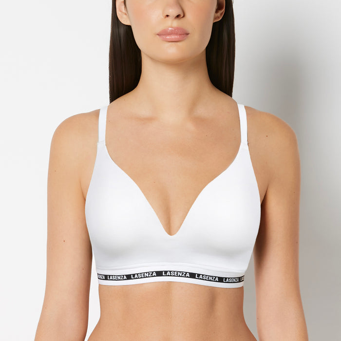 Triangle Padded Bra in Powdered Sugar