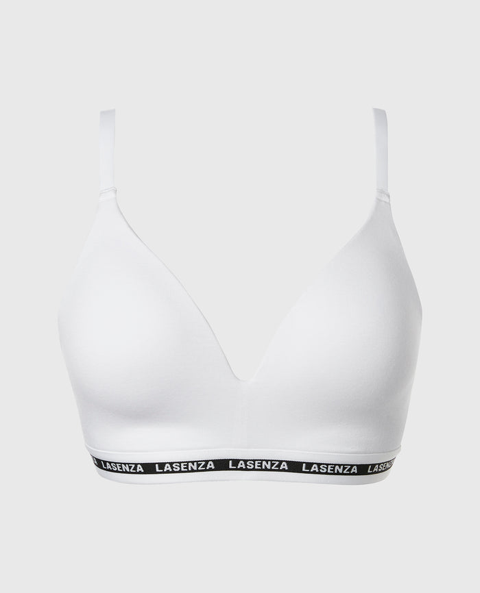 Triangle Padded Bra in Powdered Sugar