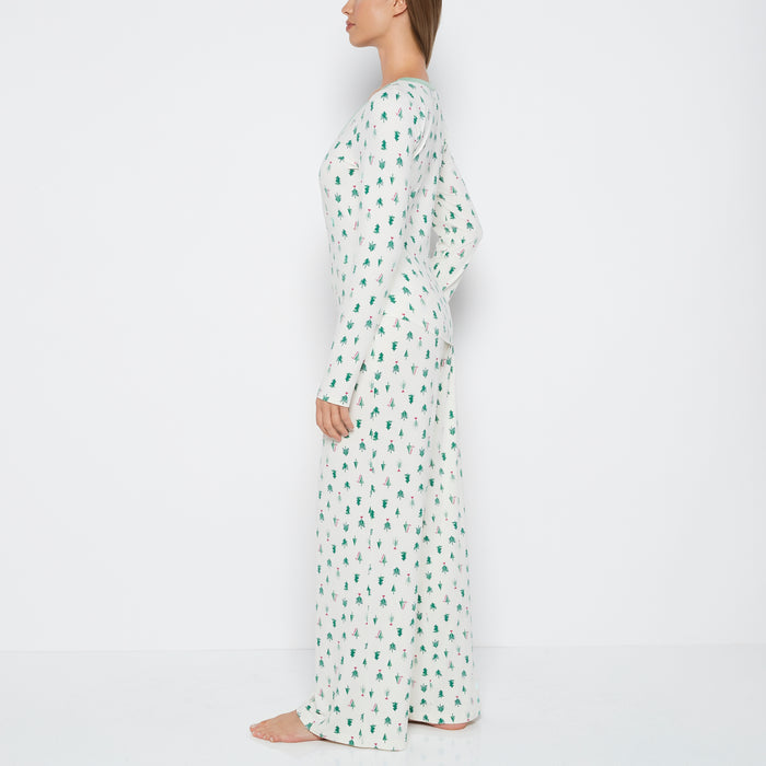 Two-Piece PJ Set in Tiny Trees