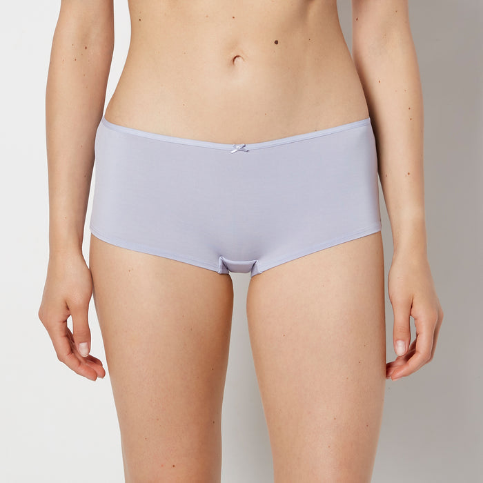 Ultrasoft Boyshort Panty with Bow Detail in Cosmic Sky