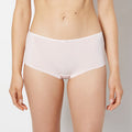 Ultrasoft Boyshort Panty with Bow Detail in Crystal Pink