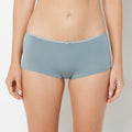 Ultrasoft Boyshort Panty with Bow Detail in Lead