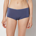Ultrasoft Boyshort Panty with Bow Detail in Vintage Indigo