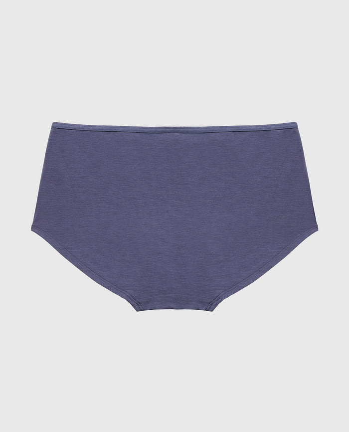 Ultrasoft Boyshort Panty with Bow Detail in Vintage Indigo