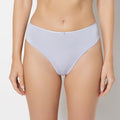 Ultrasoft High Waist Thong Panty with Bow Detail in Cosmic Sky