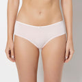 Ultrasoft Hipster Panty with Bow Detail in Crystal Pink