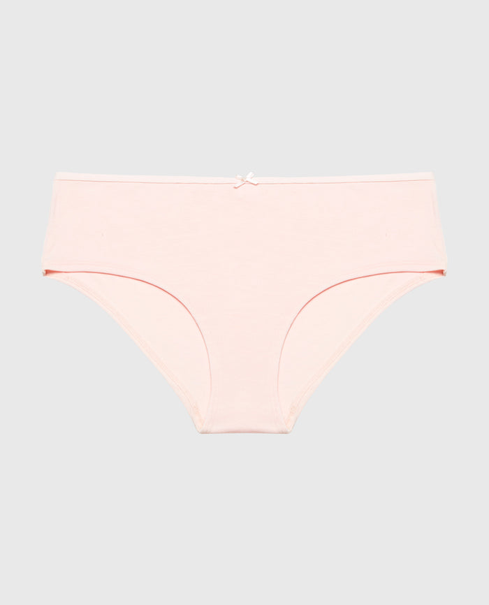 Ultrasoft Hipster Panty with Bow Detail in Crystal Pink