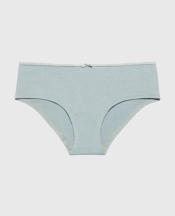 Ultrasoft Hipster Panty with Bow Detail in Lead