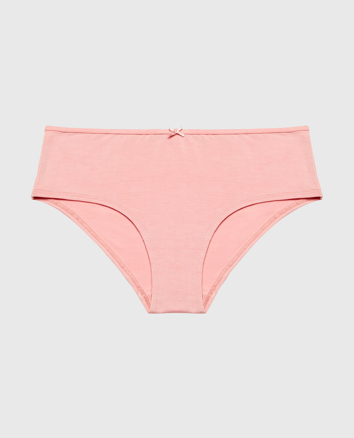 Ultrasoft Hipster Panty with Bow Detail in Rose Elegance