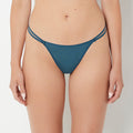 Ultrasoft String Side Thong Panty with Bow Detail in Legion Blue