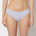 Ultrasoft Thong Panty with Bow Detail in Cosmic Sky
