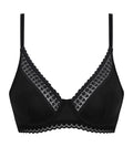 Underwired basket bra Rose Daily Micro in Tuxedo Black
