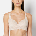 Unlined Balconette Bra in Craft Lace in Moonlight
