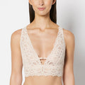 Unlined Bralette in Craft Lace in Moonlight