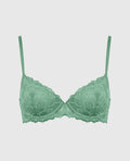 Unlined Demi Bra with Allover Lace