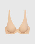 Unlined Microfiber Bra in Rosetan