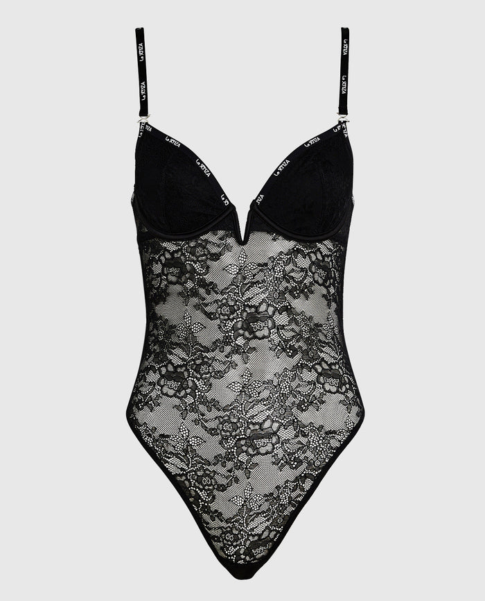 Unlined Plunge Bodysuit