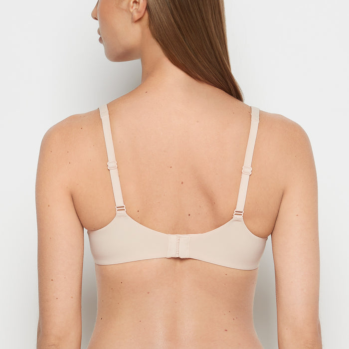 Unlined smooth perfect coverage bra in Cameo Rose