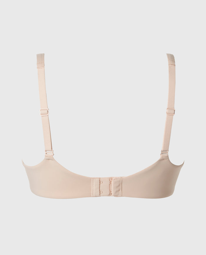 Unlined smooth perfect coverage bra in Cameo Rose