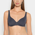 Unlined smooth perfect coverage bra in Ebony