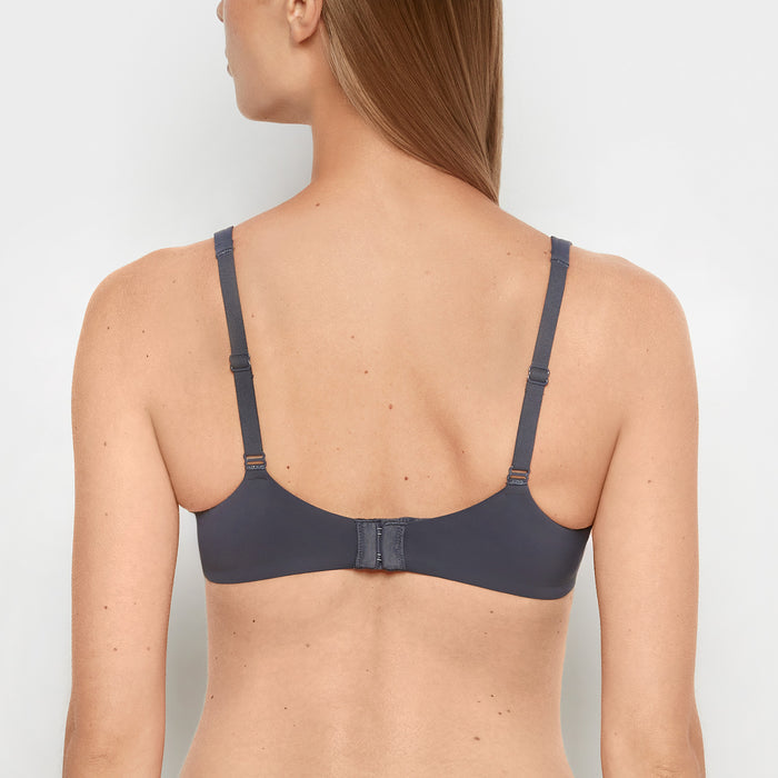 Unlined smooth perfect coverage bra in Ebony