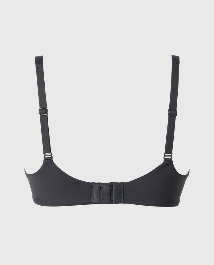 Unlined smooth perfect coverage bra in Ebony