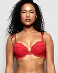 Up 2 Cup Lace Bra in Cosmo Red