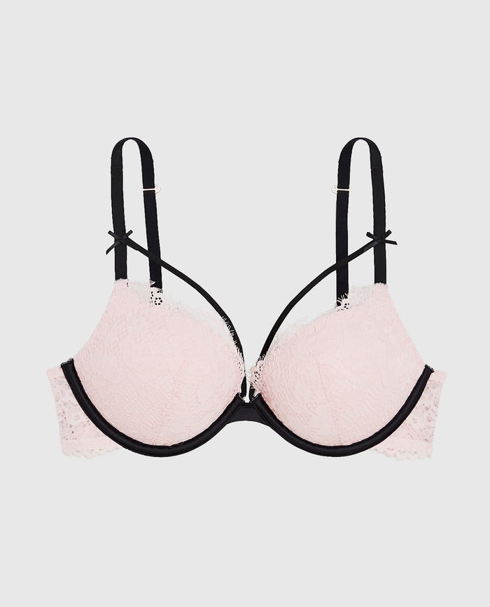 Up 2 Cup Lace Bra in Pink-A-Boo