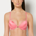 Up 2 Cup Plunge Bra with Exquisite Lace in Pink Lemonade