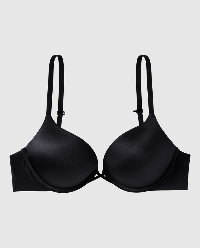 Up 2 Cup Push Up Bra in Smoulder Black