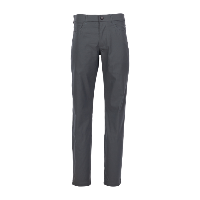 Greyson Clothiers Wainscott 5-Pocket Pant in Anthracite - Front View | Men's Golf Pants